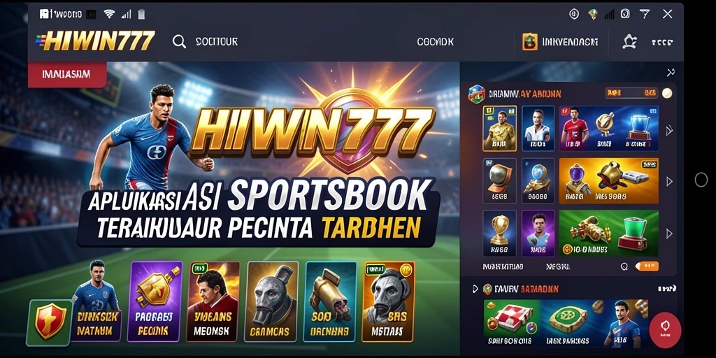 Tampilan gameplay sportsbook di HIWIN777 yang menarik.