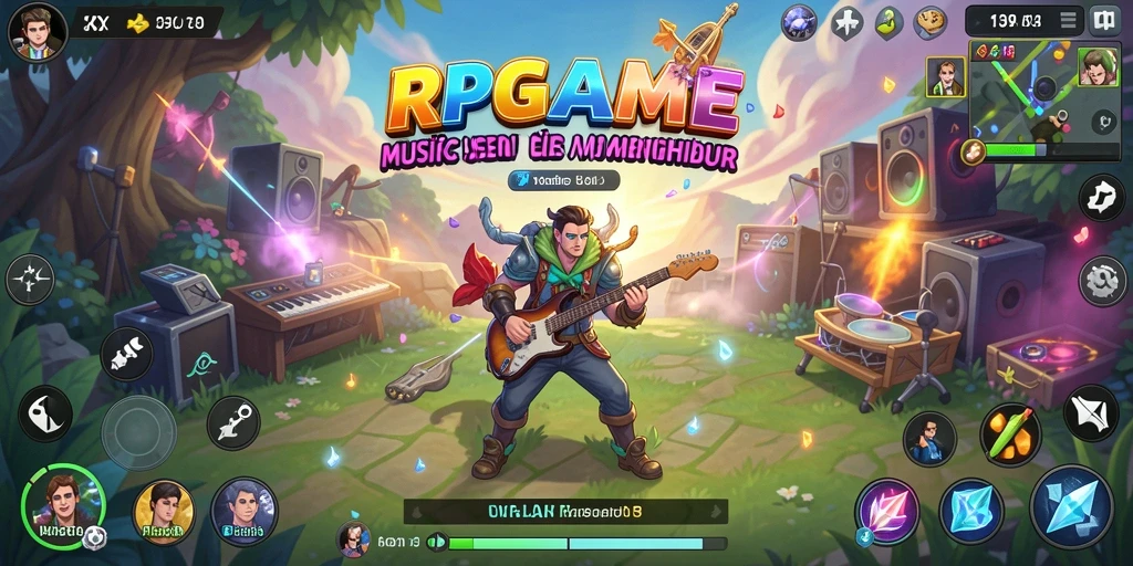 Tampilan screenshot RPGAME dengan momen gameplay musik yang seru.